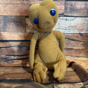 Vintage E.T. The Extra-Terrestrial Plush Toy Doll Blue Eyes Showtime Alien Kamar